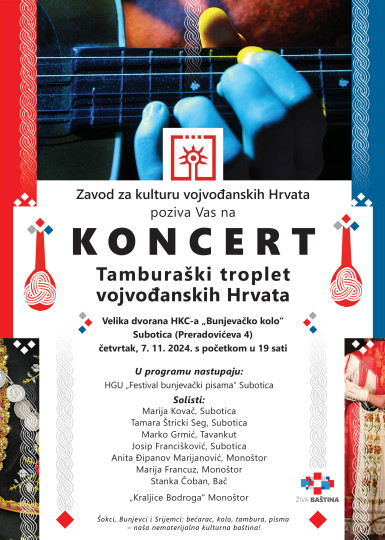 Tamburaški troplet vojvođanskih Hrvata – KONCERT